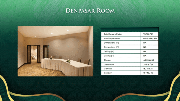 Denpasar Room (Sponsor)