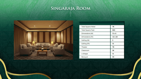 Singaraja Room (Sponsor)